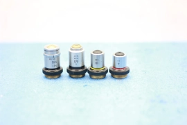 Lot of 4 Nikon Microscope Objectives 4X-10X-40X-100 HI
