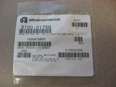AMAT O-Ring ID: .234 CSD: .139 CZ SC513 80 DURO WHI, 3700-01756, New, Sealed