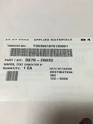 AMAT 0270-20032 WAFER, TEST ORIENTOR 8" BRAND NEW, ORIGINAL PACK