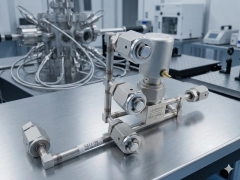5-PORT VCR DISTRIBUTION MANIFOLD | NUPRO 6LV PNEUMATIC NC | AMAT 0226-33450