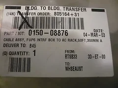 New AMAT Applied Materials  0150-08876 Fups Intrf to AC Rack 50 feet 300mm Cable