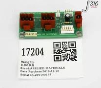 17204 APPLIED MATERIALS PCB ASSY 2PH STEP M DRIVER INTF BD 0110-09245 0100-09245