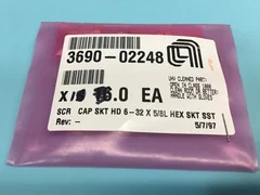 AMAT 3690-02248 SCR CAP SKT HD 6-32 X 5/8L HEX SKT SST, 117656