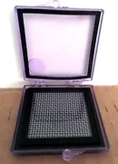 Gel-Pak Vacuum Release Trays Unused, 2", X416, LOT of 25, Clear Hinged Box