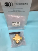 Swagelok Whitey B-45XF8 Brass 3-Way Ball Valve 1/2"FNPT, AMAT 3870-01299, 191808