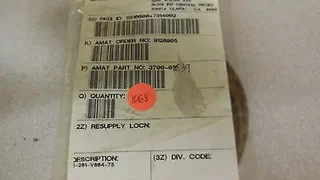 3700-01639, AMAT, ORING ID 14.984 CSD .139 VITON 75DURO BRN