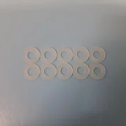 343-0302 AMAT APPLIED 3880-01082 (10PCS) WSHR FLAT #10 .437ODX.203IDX.031THK NEW