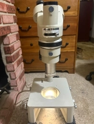 Nikon SMZ-10 Stereo Binocular Upright Microscope w/ Stand Base Power Cord