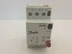  DANFOSS CTI 15 CIRCUIT BREAKER RANGE 1.6-2.5A 3 POLE SCREW TERMINAL