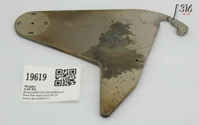 19619 APPLIED MATERIALS BLADE 8" 101 SHUTTER (PARTS) 0020-27668