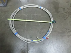 CTI-Cryogenics, No Part #, Hose, Stainless Braid, Approx 40 Ft, 0.8" O.D. Hose