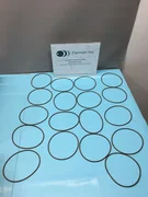LOT OF 18 AMAT 3700-01398 O-RING ID 5.109 X CSD .139W, 75 DURO, 134028