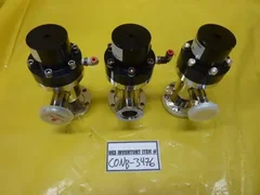 Lot of 3 MKS HPS Angle Valves UHV-25-AKC-ENVN KF25 Flange Working