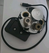 Nikon Microscope Motorized DIC Sextuple Nosepiece T-ND6-E. 2 Objectives. Used.