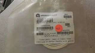 3700-02323, AMAT, ORING ID 8.734 CSD .139 CHEMRAZ 80 DURO WHT