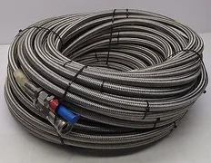 AMAT  0010-36557 Assy Hose  1/2" Braided Stainless/Teflon 1, Supply 1,Return 75"