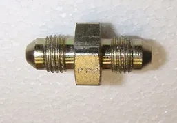Parker 4 HTX-S, 1/4" Tube Union, JIC, 37 deg flare, Plated Steel AMAT 3300-05190