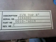 Applied Materials (AMAT) 0010-76019   CASSETTE HANDLER TOP, 8"