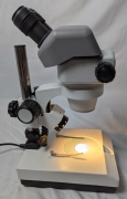 Nikon SMZ645 Stereo Zoom Microscope w/ C-W10xA/22 Eyepieces & Lighted Stand
