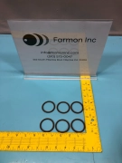 Lot of 6 AMAT 3700-01372 O-Ring ID 1.421 CSD .139, 75 Duro Brown, 195156