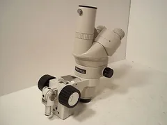 Nikon SMZ-2T Stereozoom Trinocular Head microscope with block