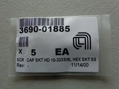 5PCS APPLIED MATERIALS 3690-01885 SCR CAP SKT HD 10-32 X 5/8L HEX SKT SS