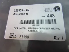 Applied Materials (AMAT) 0240-37198 DPS, METAL, UPPER-CHAMBER ORING, KALREZ, SUP