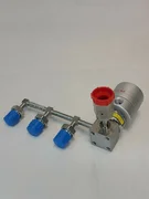  FUJIKIN 1 VALVE 3 GAS MANIFOLD  WITH WELDMENT AMAT 0050-03454 Rev C