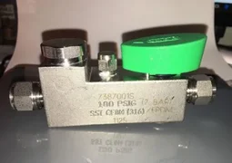 Applied Materials AMAT Hoke SS Plug Valve,7387001S, 0190-13448