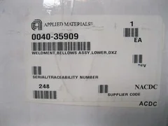 Applied Materials AMAT 0040-35909 WELDMENTBELLOWS ASSYLOWERDXZ