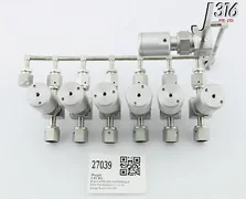 27039 APPLIED MATERIALS 7 LINE MANIFOLD SINGLE VALVE ASSY 0050-09391