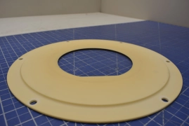 716-028668-261 / CERAMIC 6 INCH WAFER CLAMP RING, UPPER REV. D / LAM RESEARCH