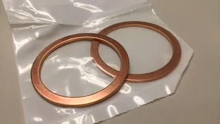 Novellus Type 27-459908-00 Brass Gasket Conflat 2.420" OD 2.020" ID (Pack Of 2)