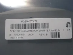 AMAT 0020-62669 SHIELD, APERATURE, B/S SPUTTER