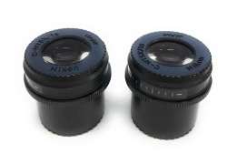 Lot of 2 Nikon C-W15X/16 15x Widefield Stereo Microscope Eyepieces FN16 30mm