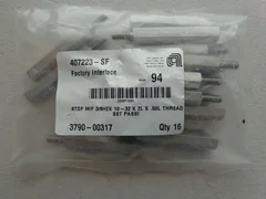 16PCS APPLIED MATERIALS 3790-00317 STD M/F 3/8 HEX 10-32 X 2L X .50L THREAD SST