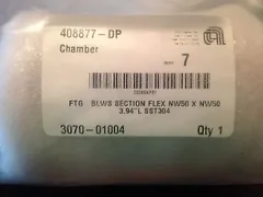 AMAT 3070-01004 FTG Blws Section Flex NW50 x NW 50 3.94"L SST304