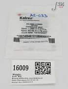 16009 APPLIED MATERIALS ORING ID 1.989 CSD .070 KALREZ 2037 (NEW) 3700-02173