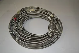 1/2" Stainless Steel Braided Teflon Flex Hose AMAT# 0010-35560 (2- 50' hoses)