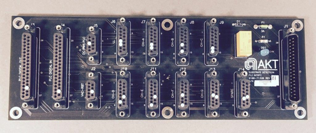 AMAT Applied Materials AKT 0100-71320 Rev.01 SUBSTRATE DETECTION PLC INTERFACE