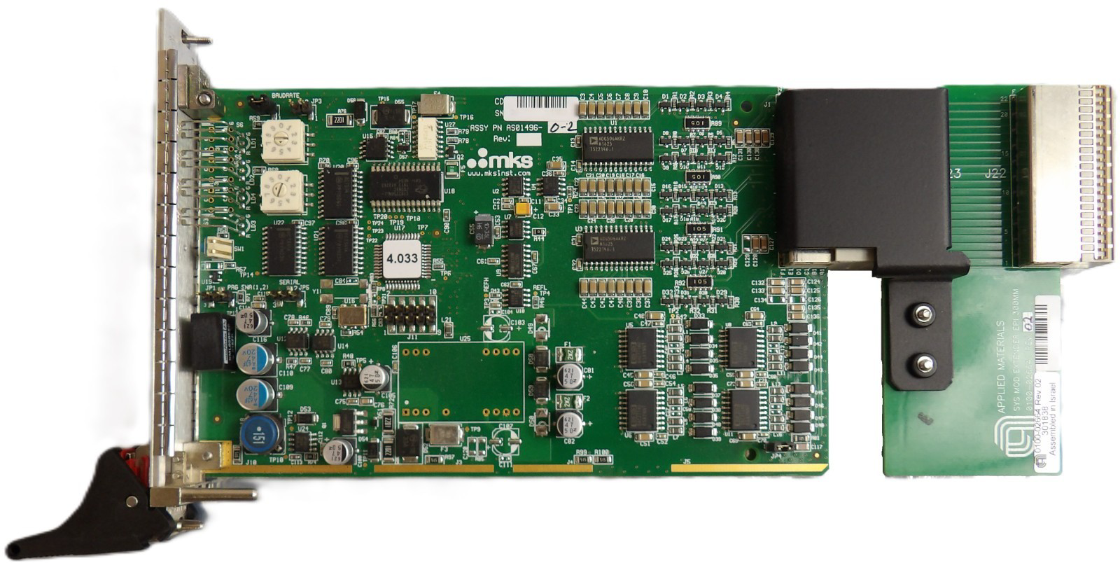 MKS Instruments AS01496-0-2 PCB Card CDN196R AMAT 0190-34796 0100-02664 Working