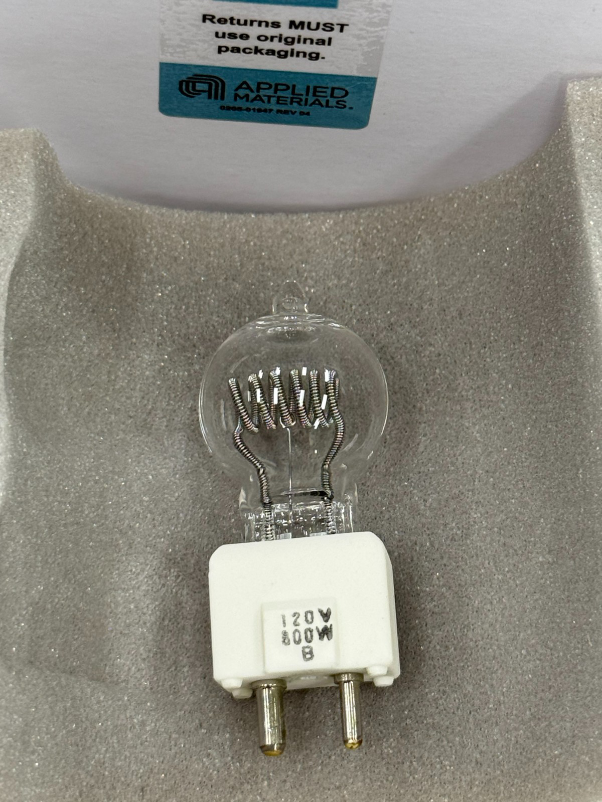 AMAT 1010-01116 Halogen Lamp JCD 120V-800WB 120V