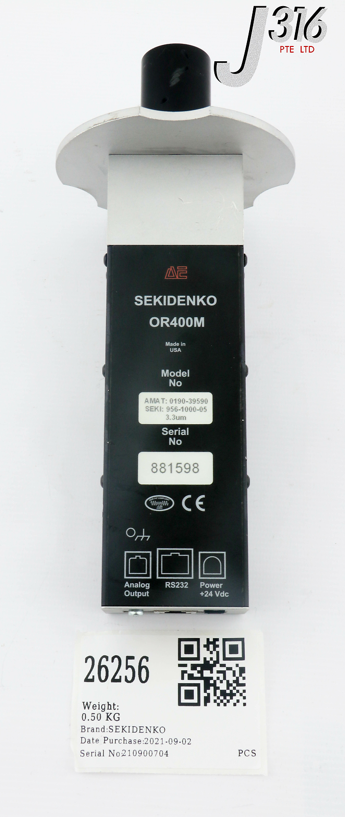 For Maggie: 9 x SEKIDENKO PRECISION OPTICAL IR PYROMETER, AMAT 0190-39590 OR400M