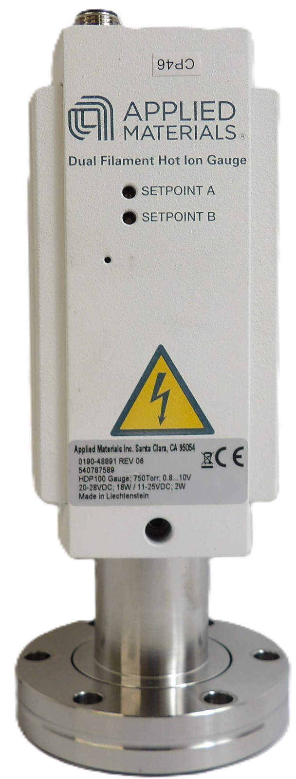 AMAT Applied Materials 0190-48891 Dual Ion Gauge Working Surplus