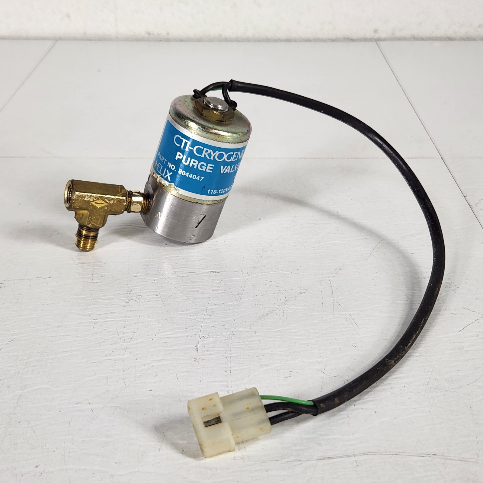 CTI-Cryogenics 8044047 Helix Cryopump Purge Solenoid Valve 110-120VAC 10W