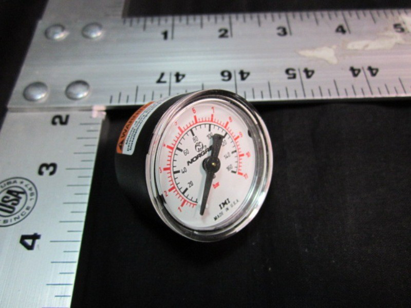 Applied Materials AMAT 3310-01026 GAUGE RGLTR 0-160PSI 18NPT X 1-12D BACK-MT STL