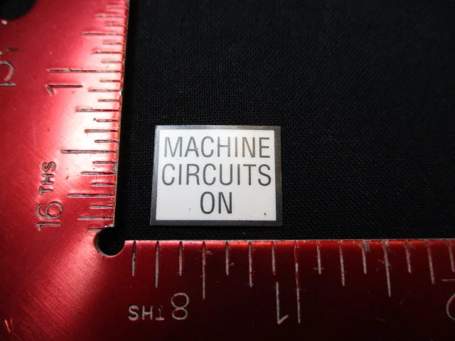 Applied Materials (AMAT) 0060-09019   LABEL, MACHINE CIRCUITS ONÂ (PACK OF 36)