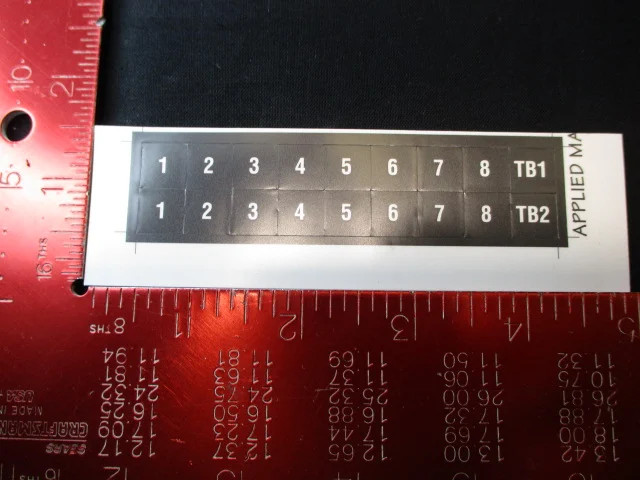 Applied Materials (AMAT) 0060-35221 LABEL, TERMINAL BLOCK