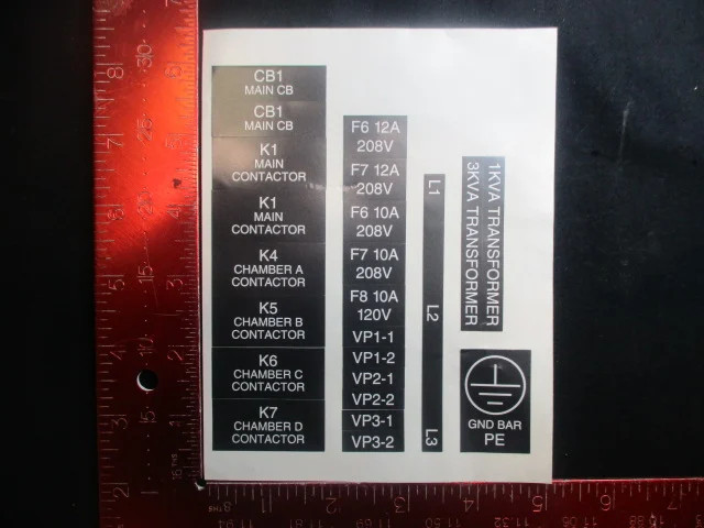 Applied Materials (AMAT) 0060-76205 LABEL SET, CENTURA (PACK OF 26)