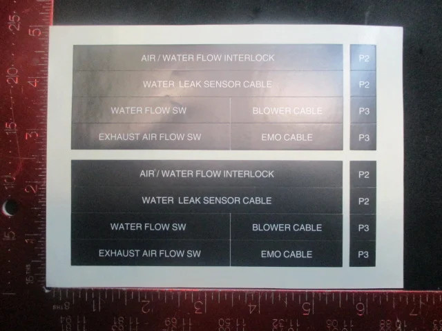 Applied Materials (AMAT) 0060-21189 LABEL SET ( PACK OF 4)